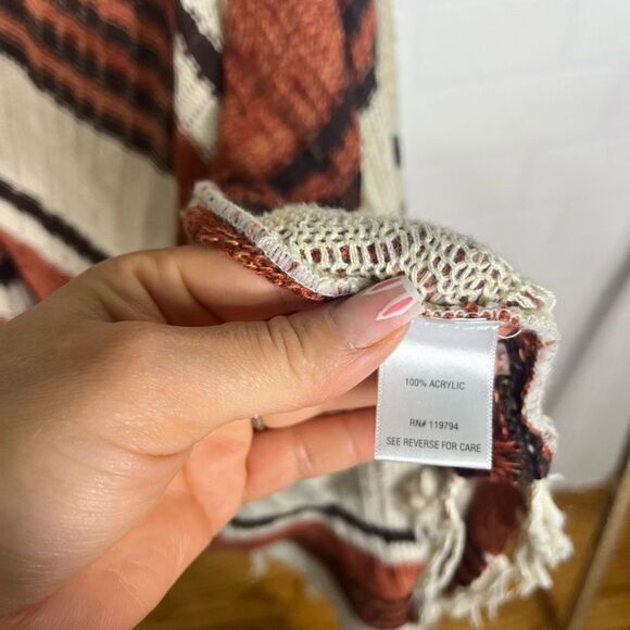 One World Womens Knit Cardigan Size XL Striped Sleeveless - Picture 12 of 16